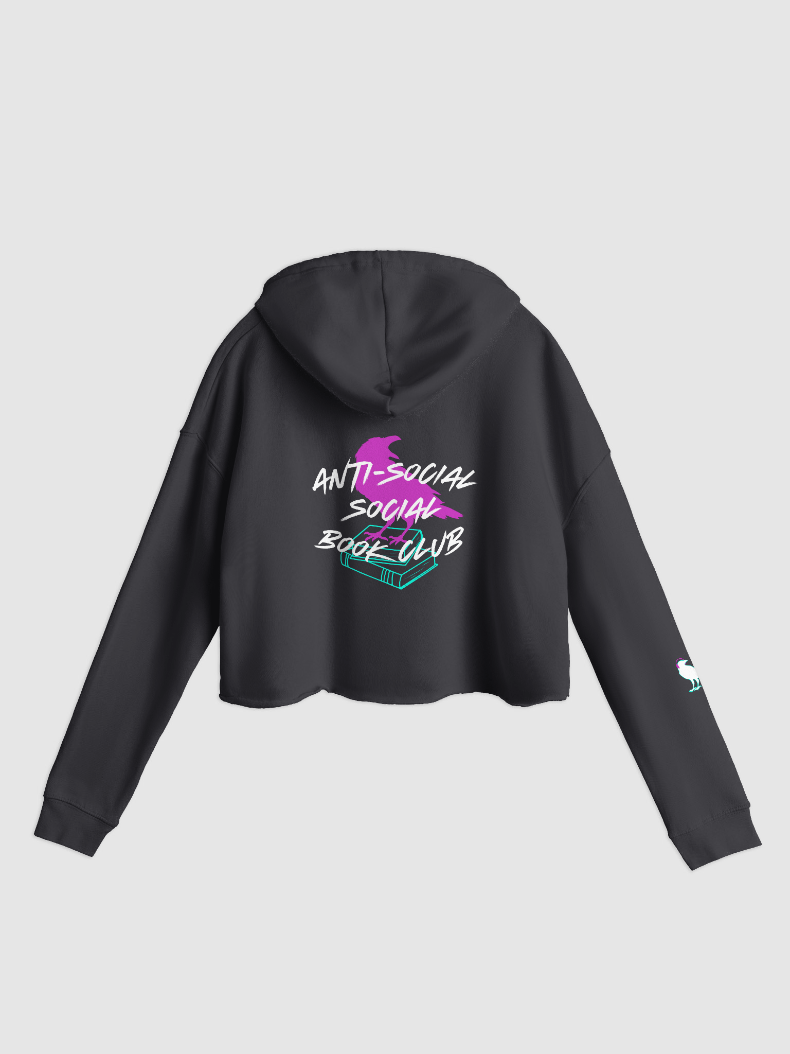 CROPPED Hoodie Besties Anti Social Crow product image (4)