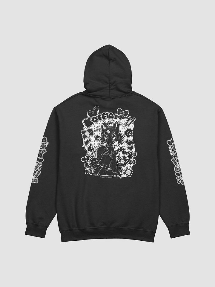 hoodie but with white print product image (2)