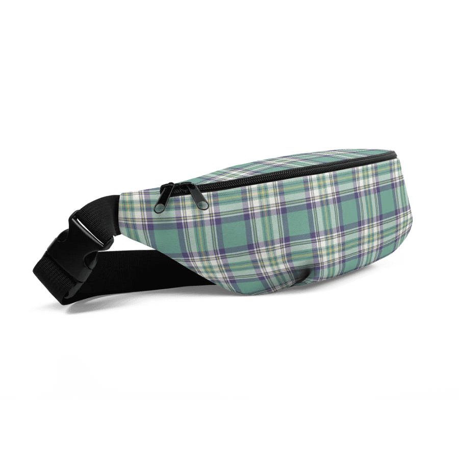 Light Green, Purple, and Yellow Plaid Fanny Pack product image (3)