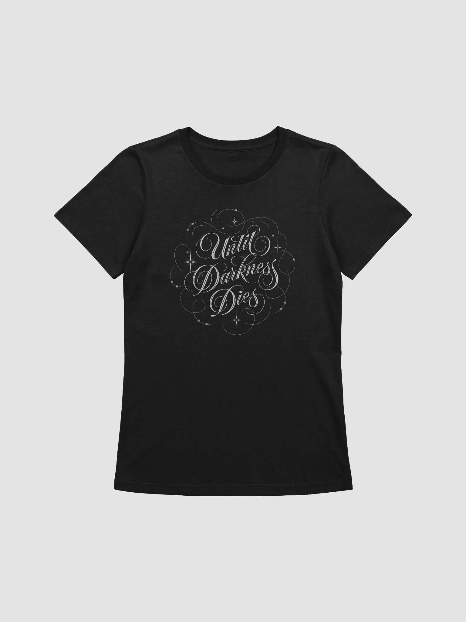 Until Darkness Dies (swirls design) Bella+Canvas Women's Supersoft Relaxed-fit T-Shirt product image (1)
