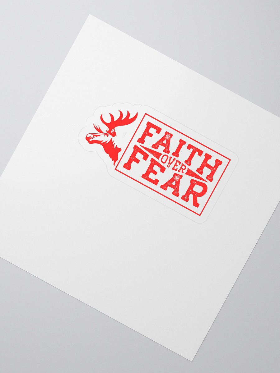 Fatih Over Fear - RED - Sticker product image (2)