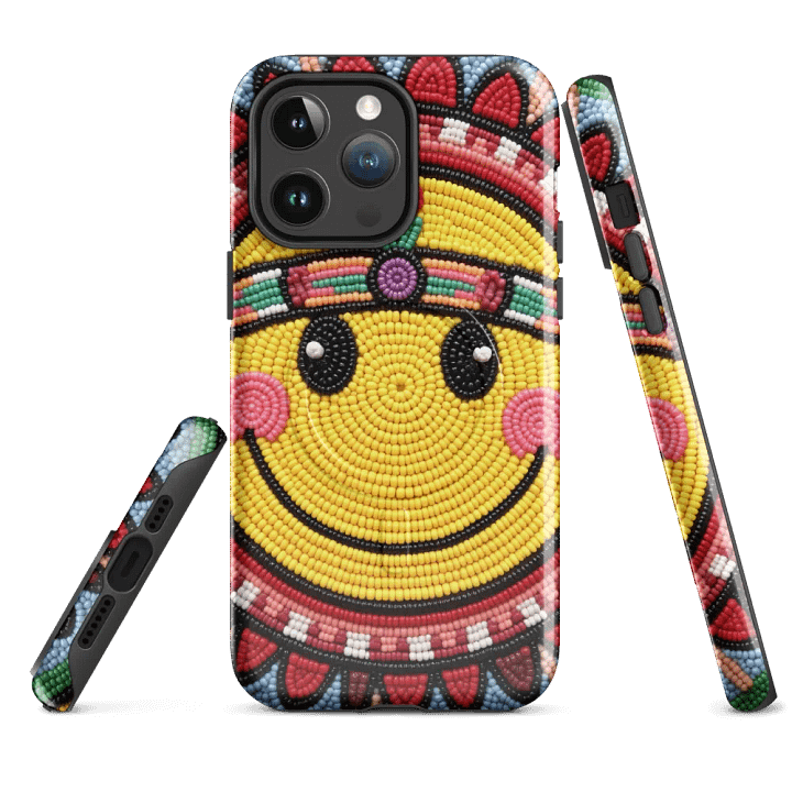 Smiley Face Faux-Bead Art iPhone® Tough Case product image (4)