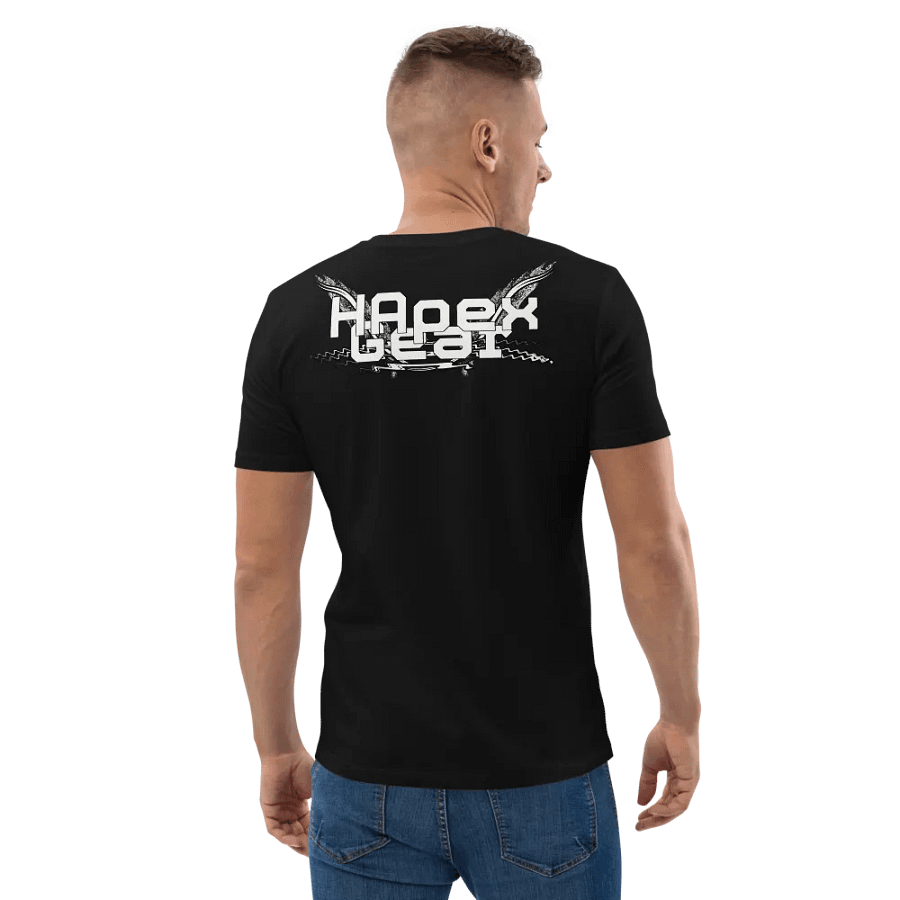 Organic Cotton T-Shirt - Embroidered - White HApex Gear White Logo product image (4)