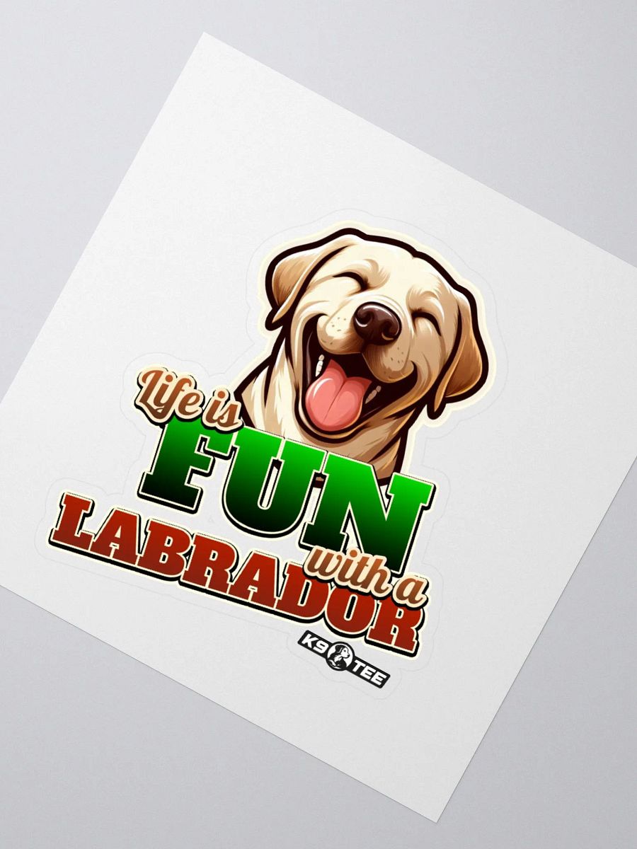 Fun Labrador Kiss Cut Stickers product image (2)