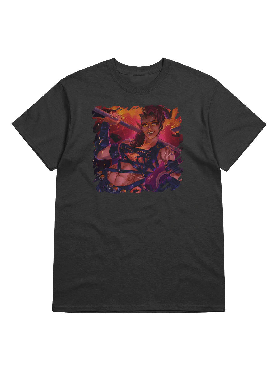 Fury of Avernus - Tiefling Barbarian Fanart - Gildan T-Shirt - Art by CosmicChroma product image (3)