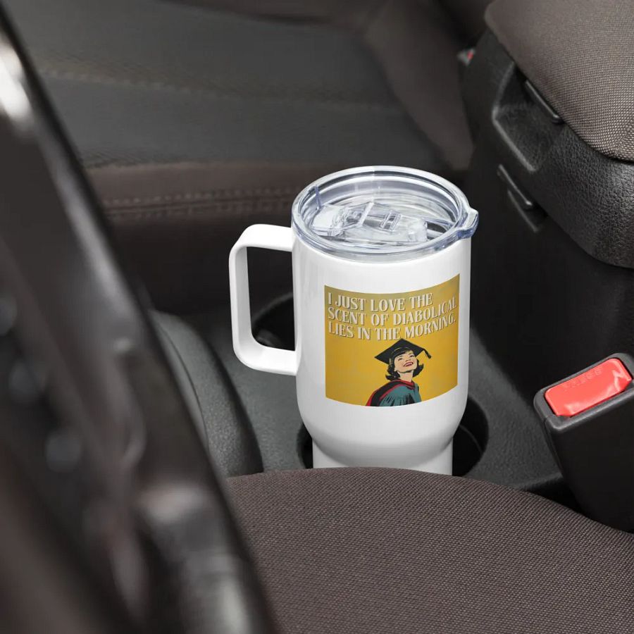 Diabolical Lies Grad 1 Travel Mug With Handle product image (3)