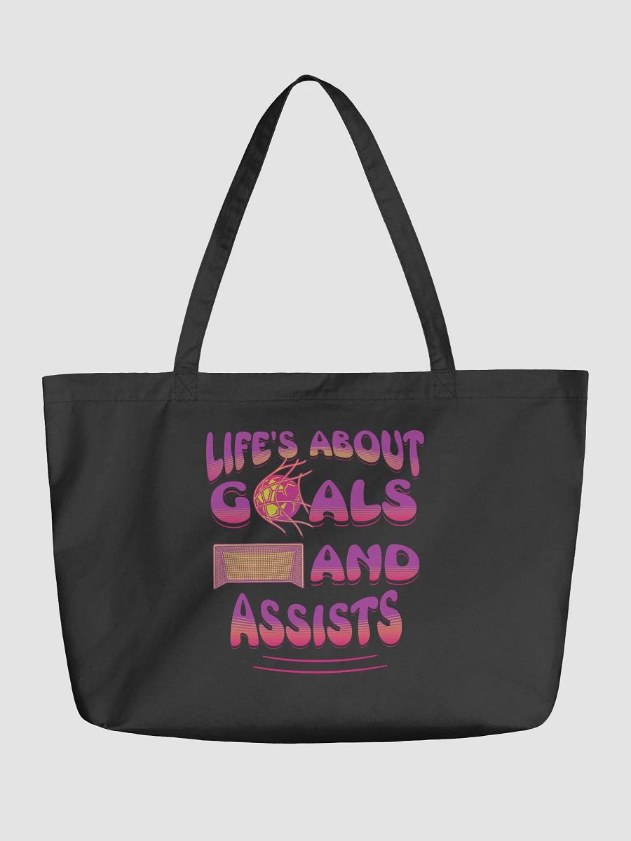 Lifes About Goals And Assists Soccer Gradient Tote product image (5)