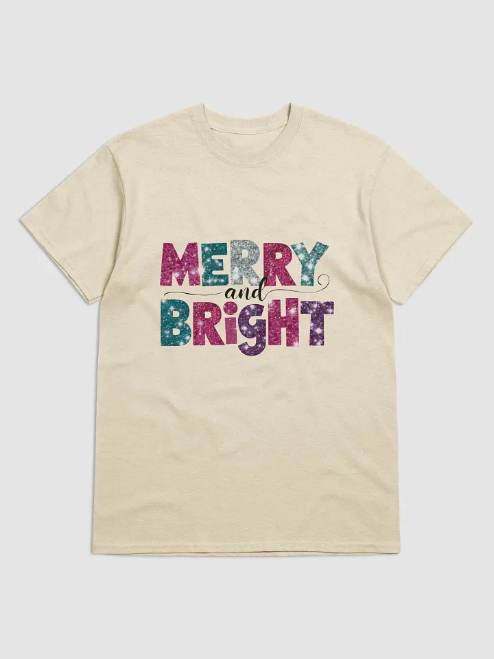 Merry and Bright T-Shirt with a Glittery Look product image (32)