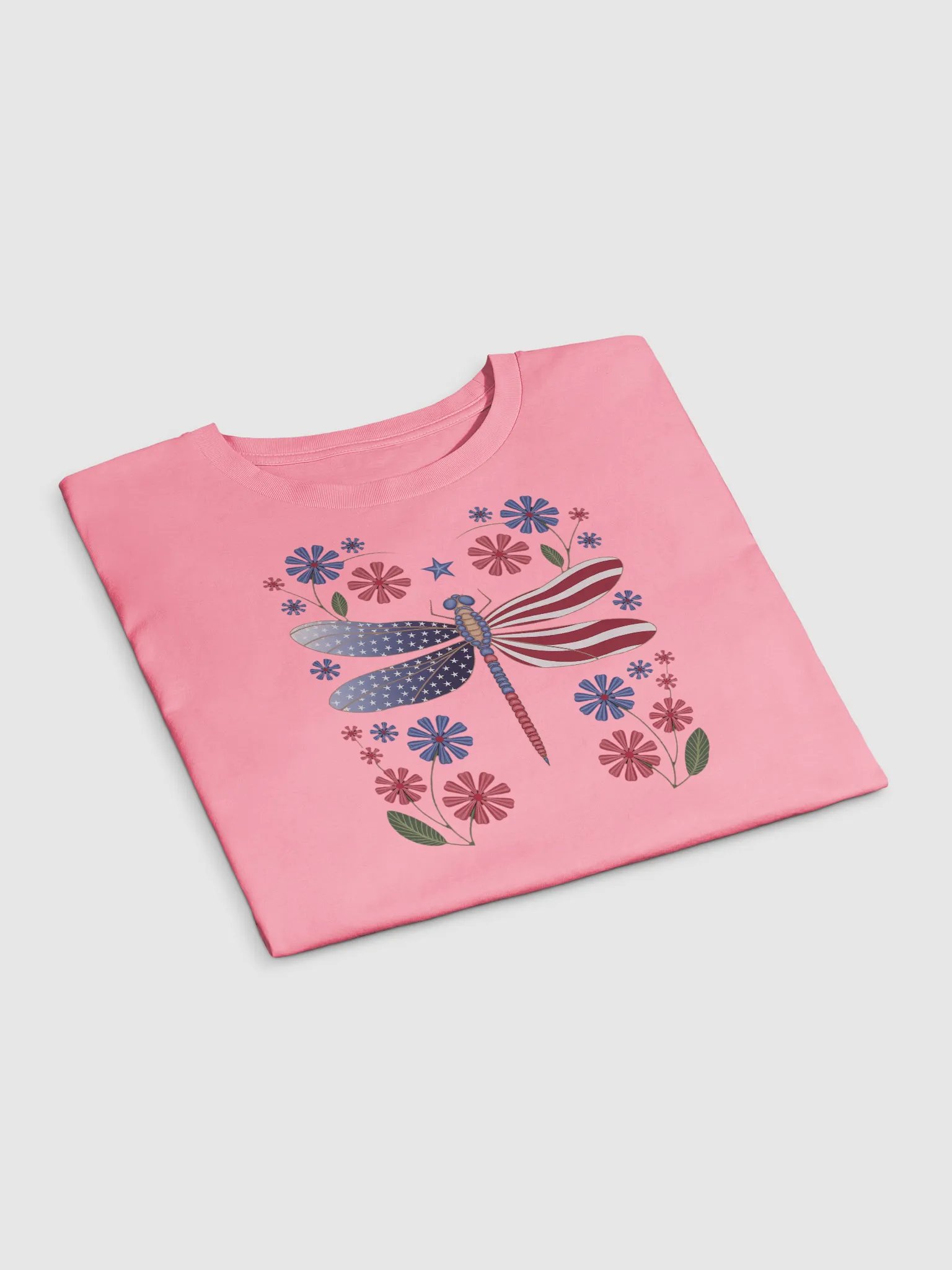 Party Like It’s 1776 - Patriotic Dragonfly American Flag DesignWomen's Crop Top product image (14)
