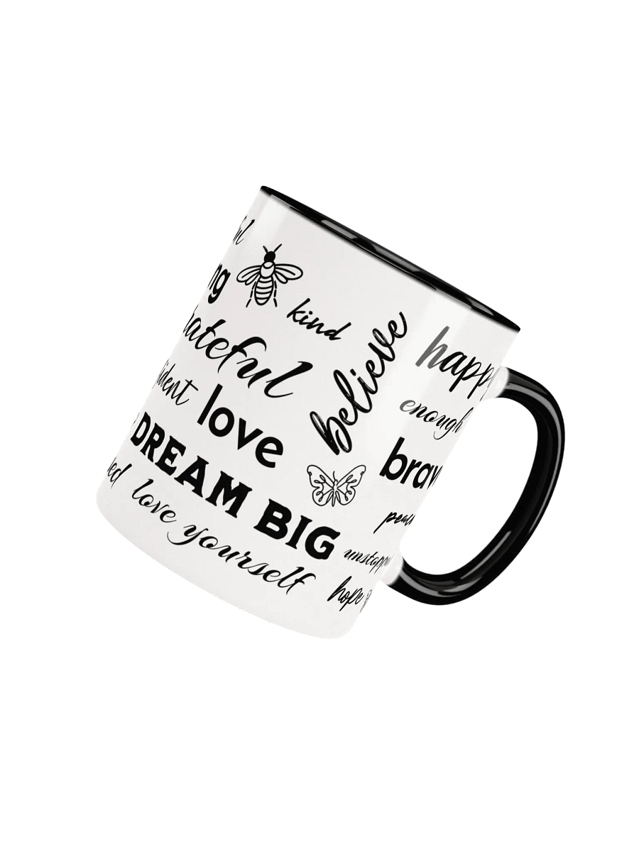 Positive Affirmations Ceramic Mug With Color Inside product image (4)