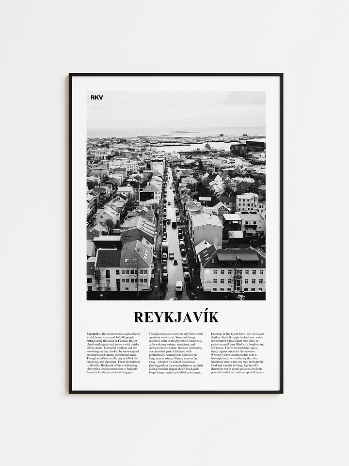 Reykjavik 02 Newspaper Poster product image (1)