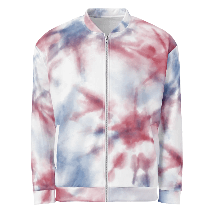 Vibrant Tie-Dye Dreams Bomber Jacket product image (1)