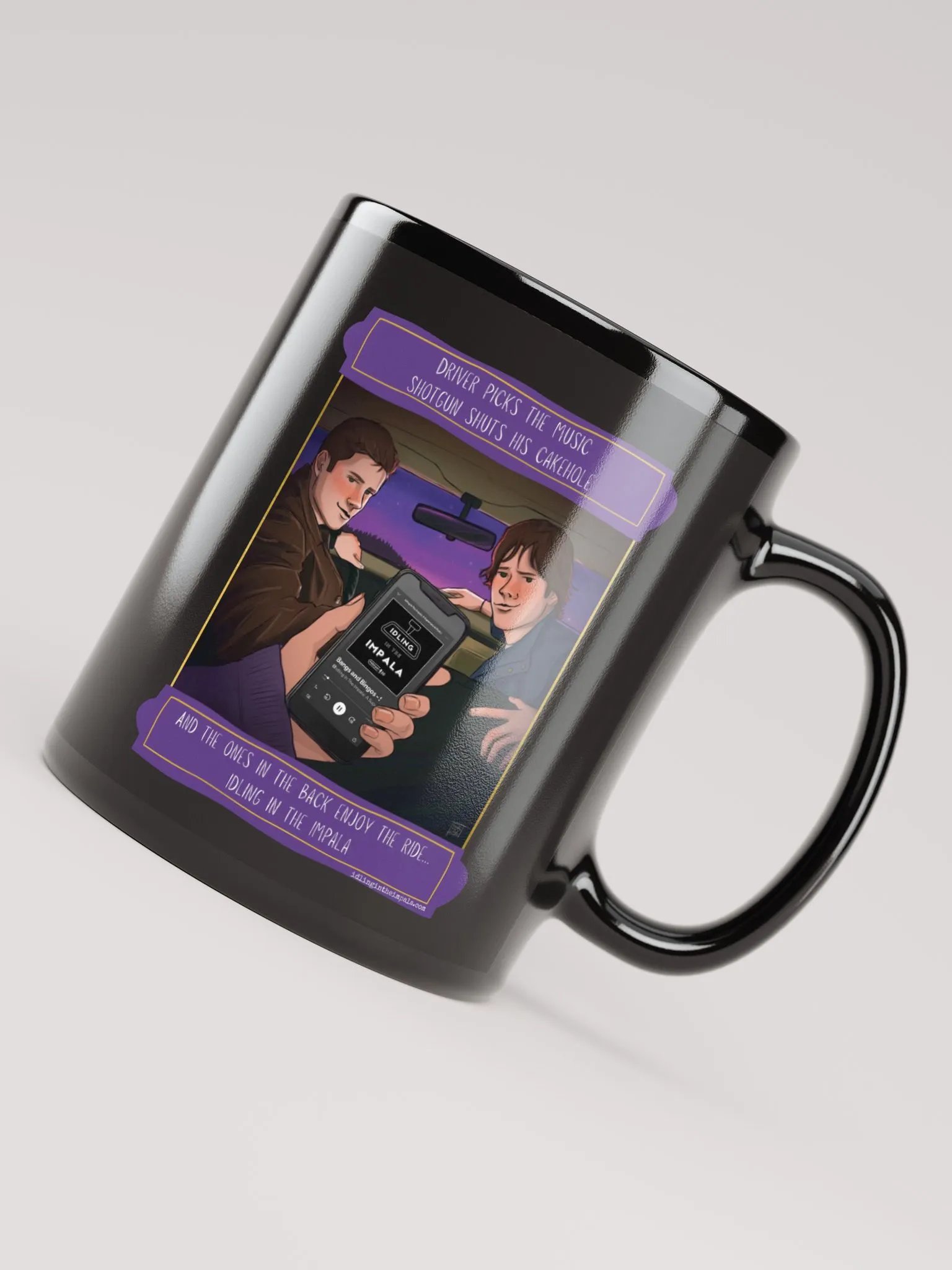 Backseat Black Mug - Bangs and Bingos and Tags and Tropes product image (7)