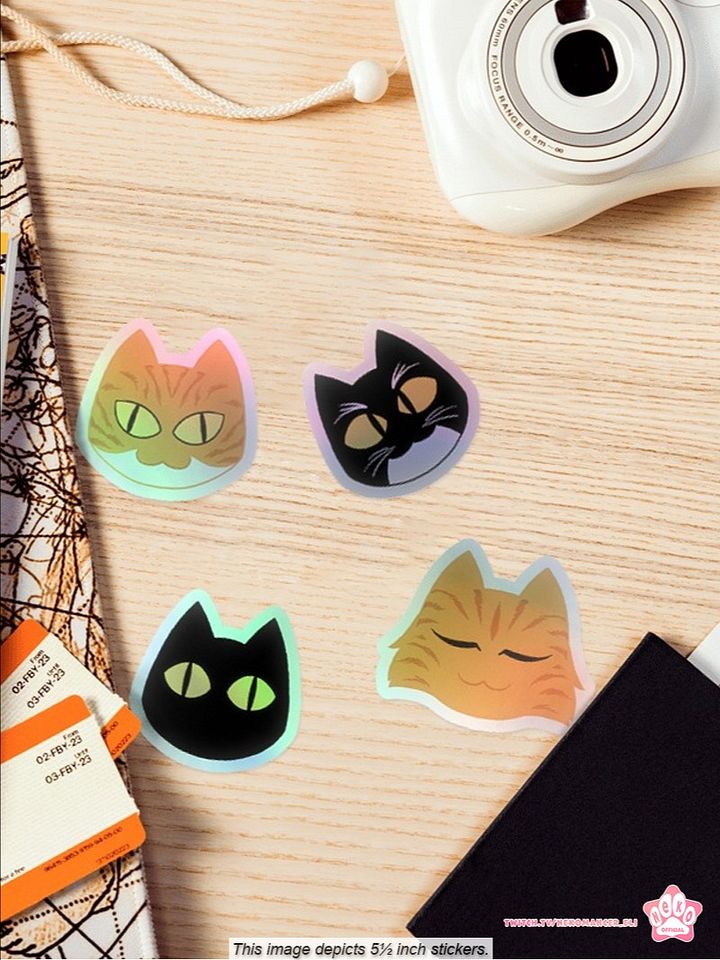 Neko Kitties Holo Stickers product image (1)