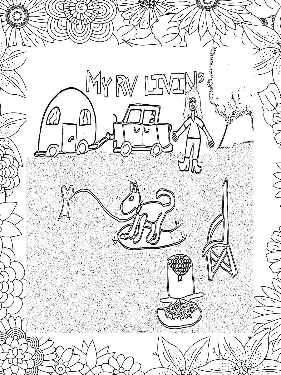 It's a Colorful Life, Cartoon Characters Having Fun, Coloring Book for Adults product image (6)