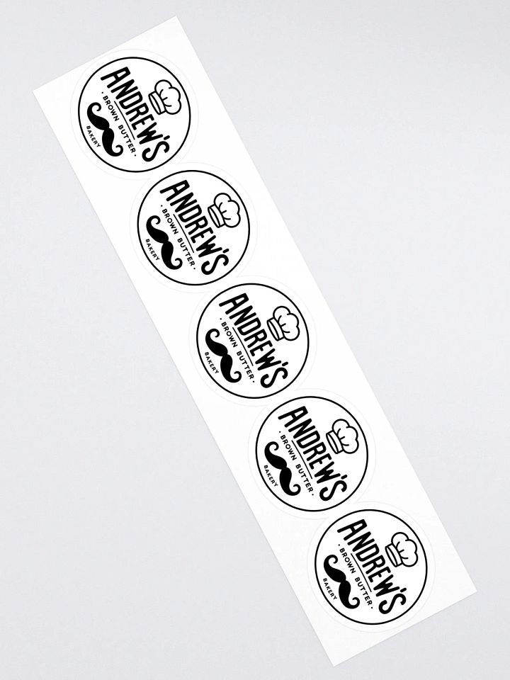 Andrew's Brown Butter Bakery Kiss Cut Stickers (Set of 5) product image (2)