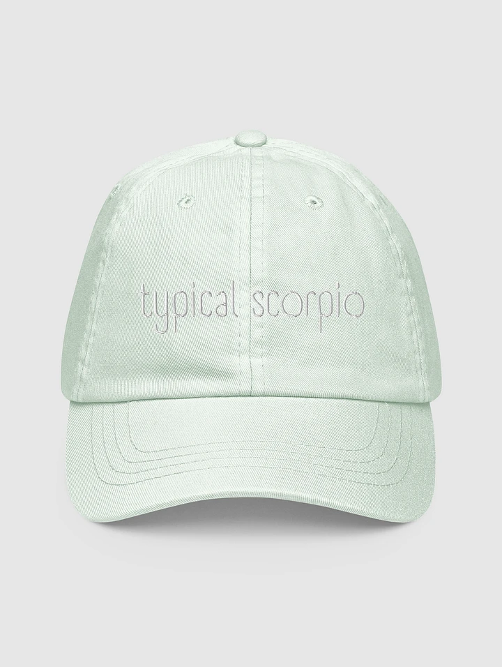 Typical Scorpio White on Mint Baseball Hat product image (1)