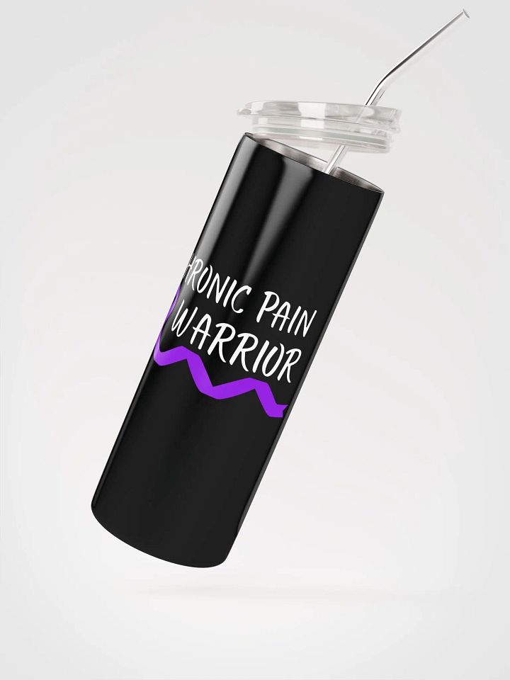 Chronic Pain Warrior Bottom Ribbon stainless steel Tumbler (20oz) product image (2)