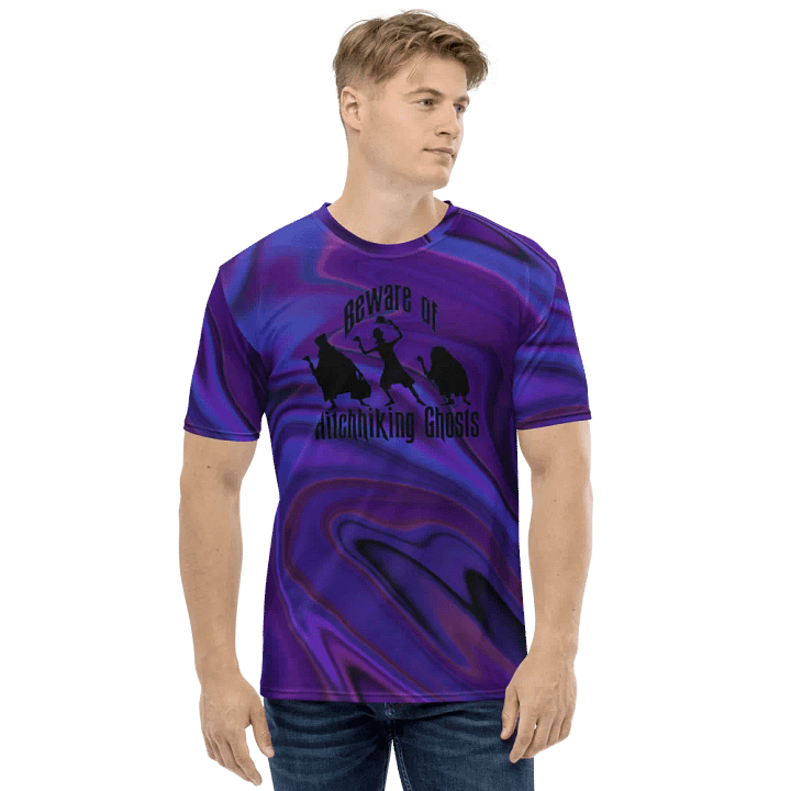 Ghosts On Liquid Blue All-Over Tee product image (1)