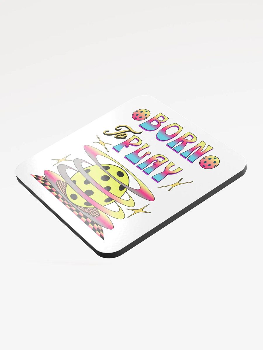 Born To Play Pickleball Vibrant Coaster product image (3)
