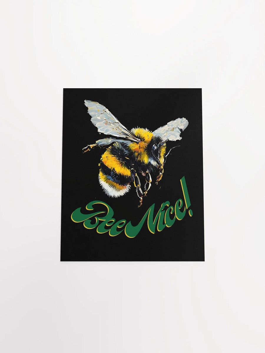 Bee Nice! Illustrated Matte Poster product image (19)