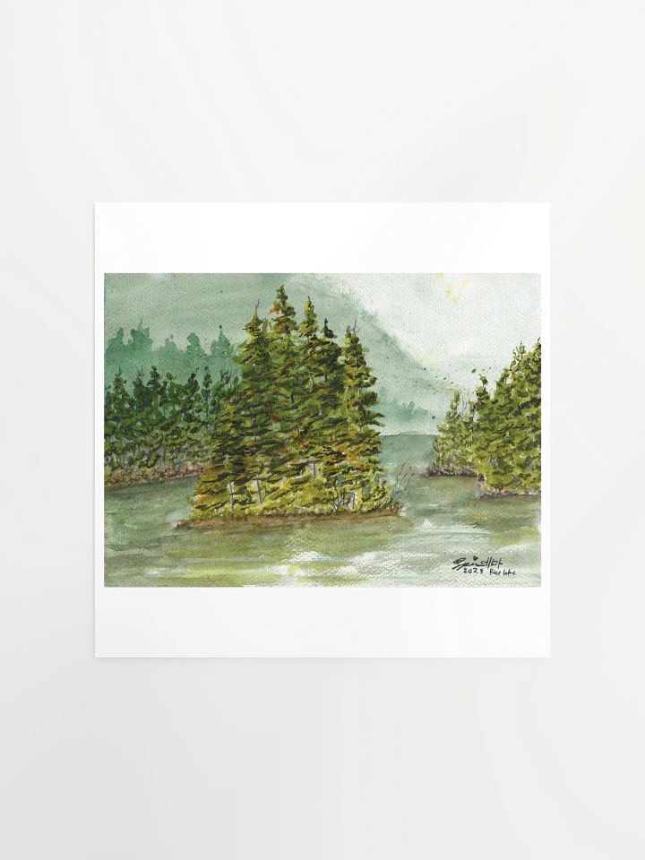 Rice Lake Watercolor Print product image (1)