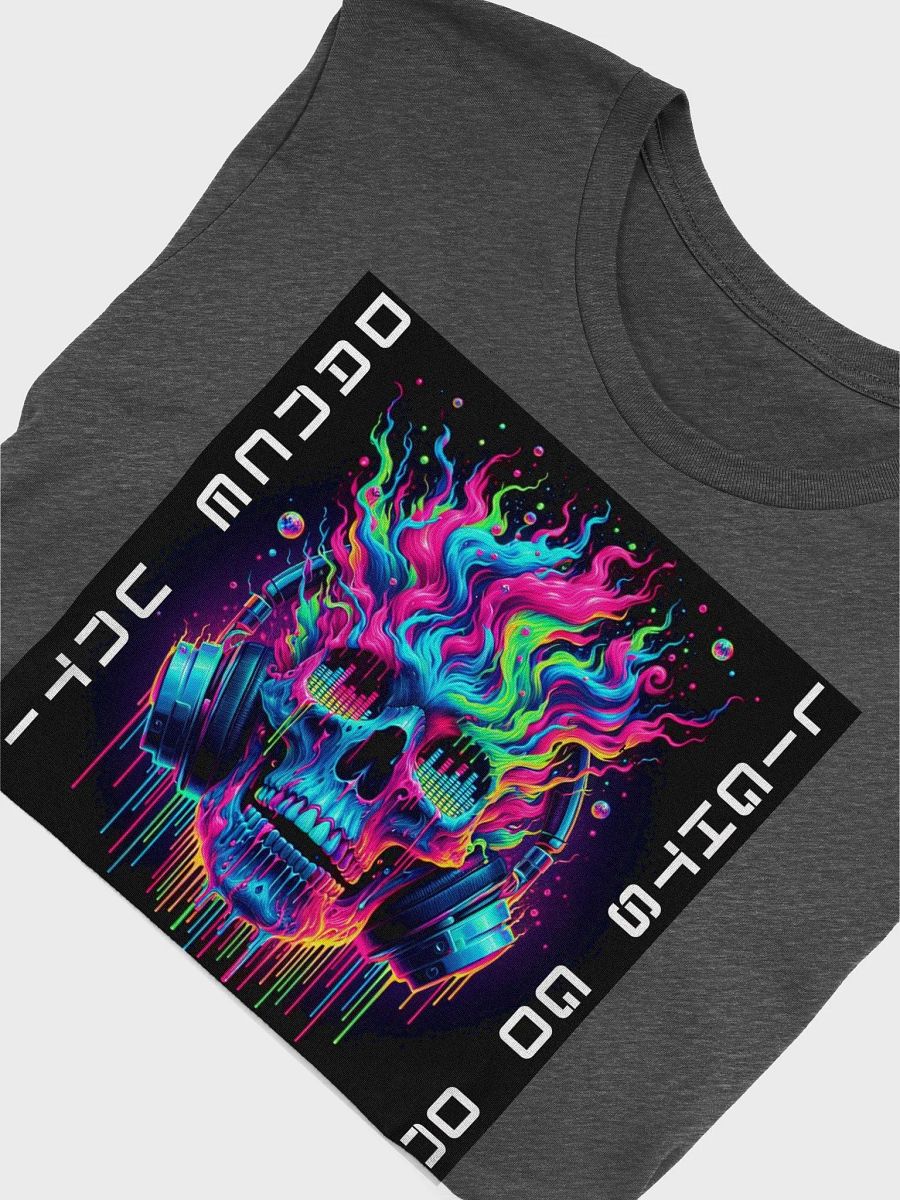Neon Dance Skull T-Shirt Dance until lights go on product image (6)