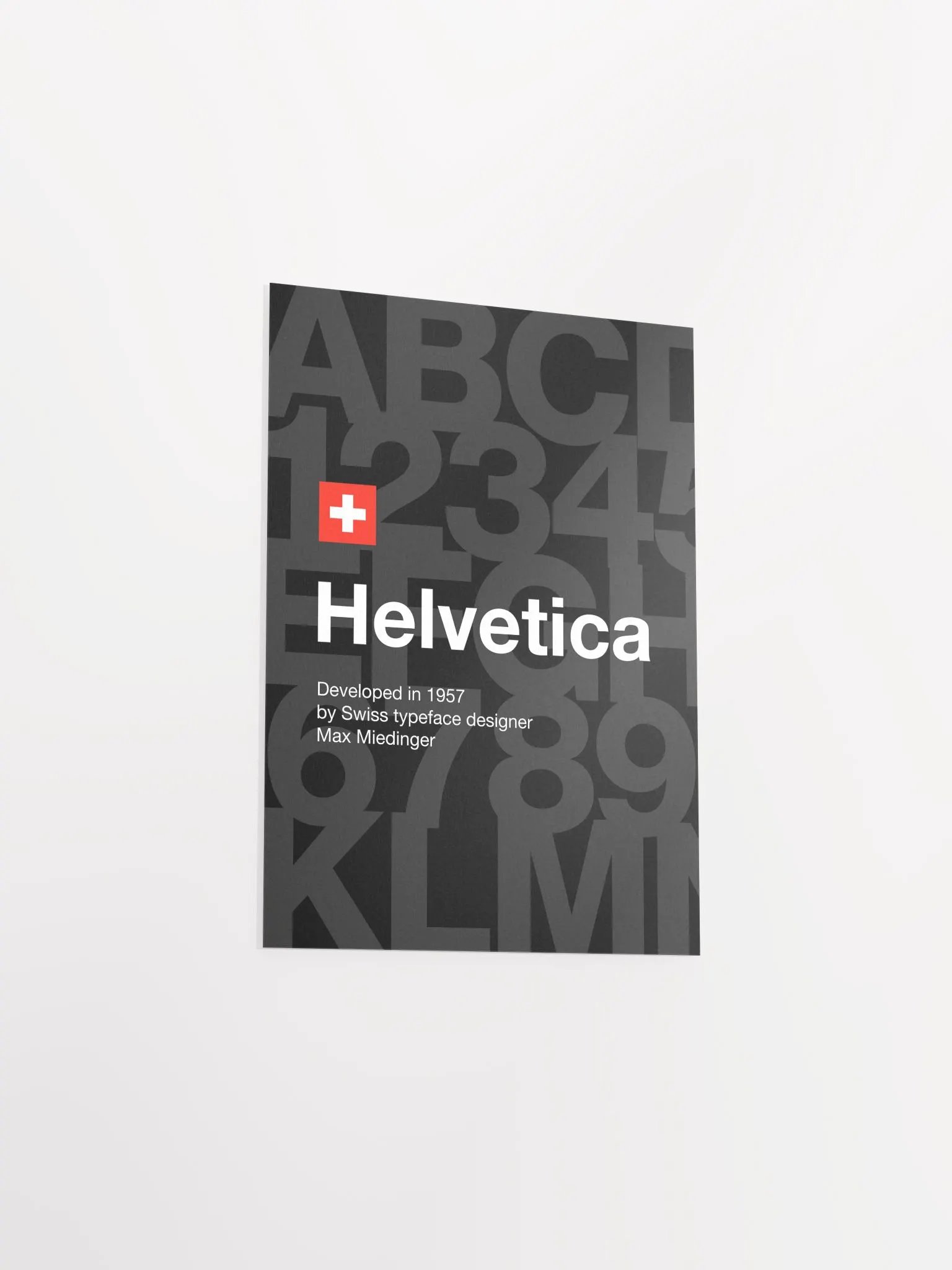 Helvetica font poster, 1957 — design typography poster, abstract print, aesthetic art poster, modern poster, typography wall decor, text art product image (8)