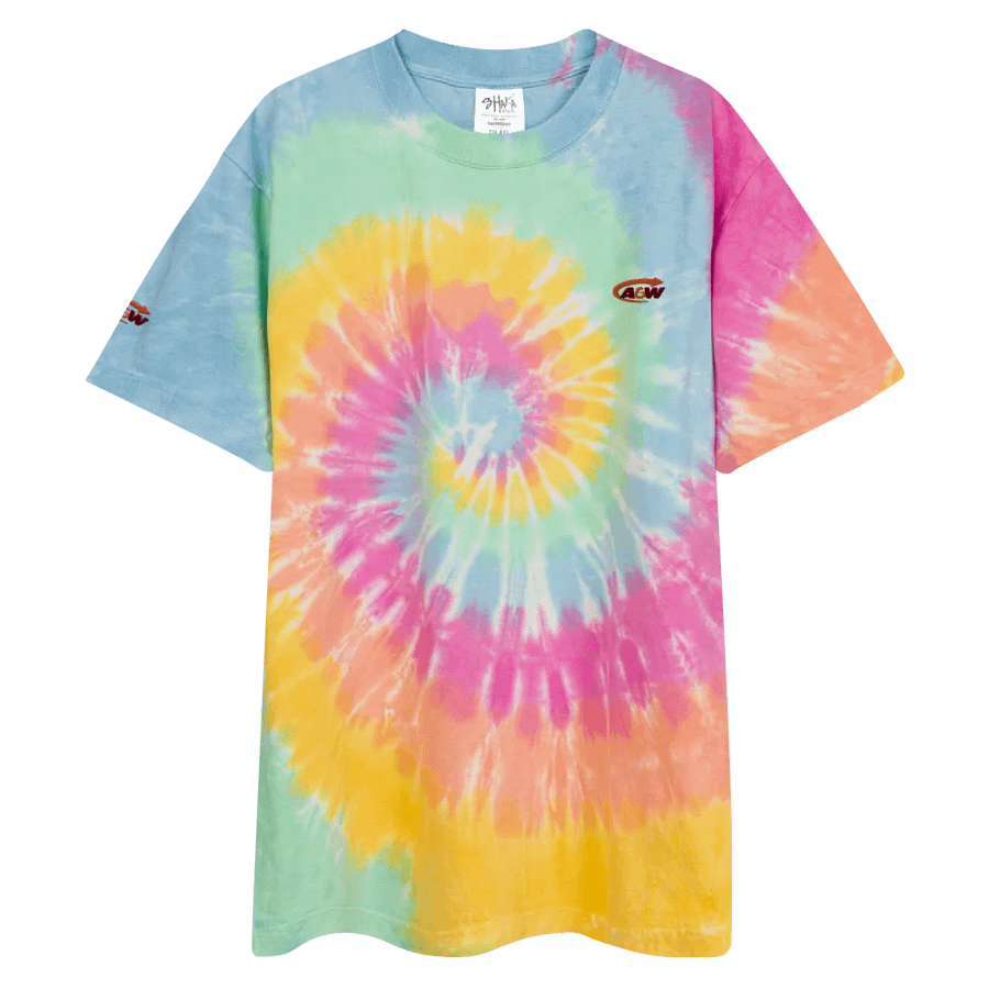 "A&W" Embroidered Tie-Dye Shirt Chest And Sleeve product image (5)