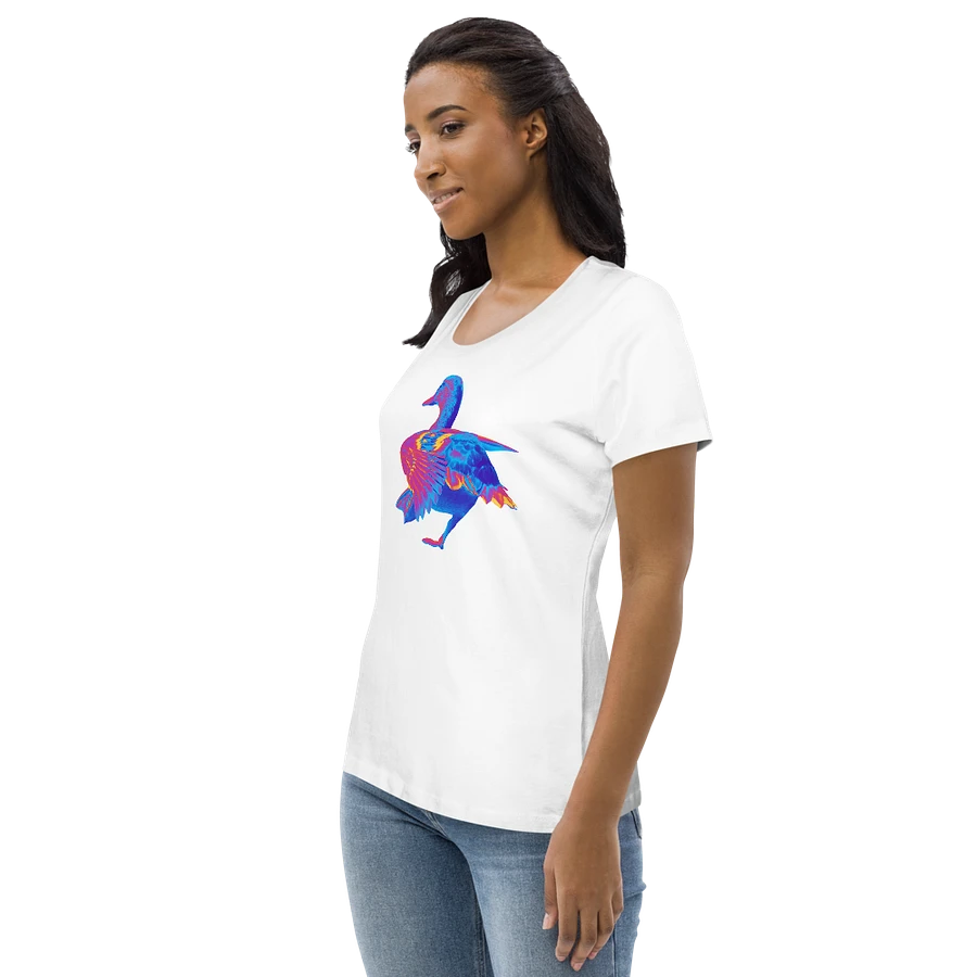 Funky Neon Pink and Blue Duck Fitted T Shirt product image (6)