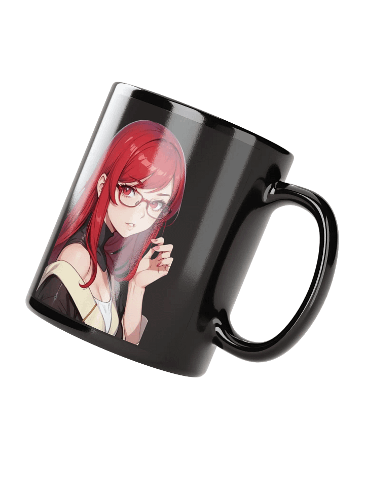 (RED WAIFU) K Black Mug product image (2)