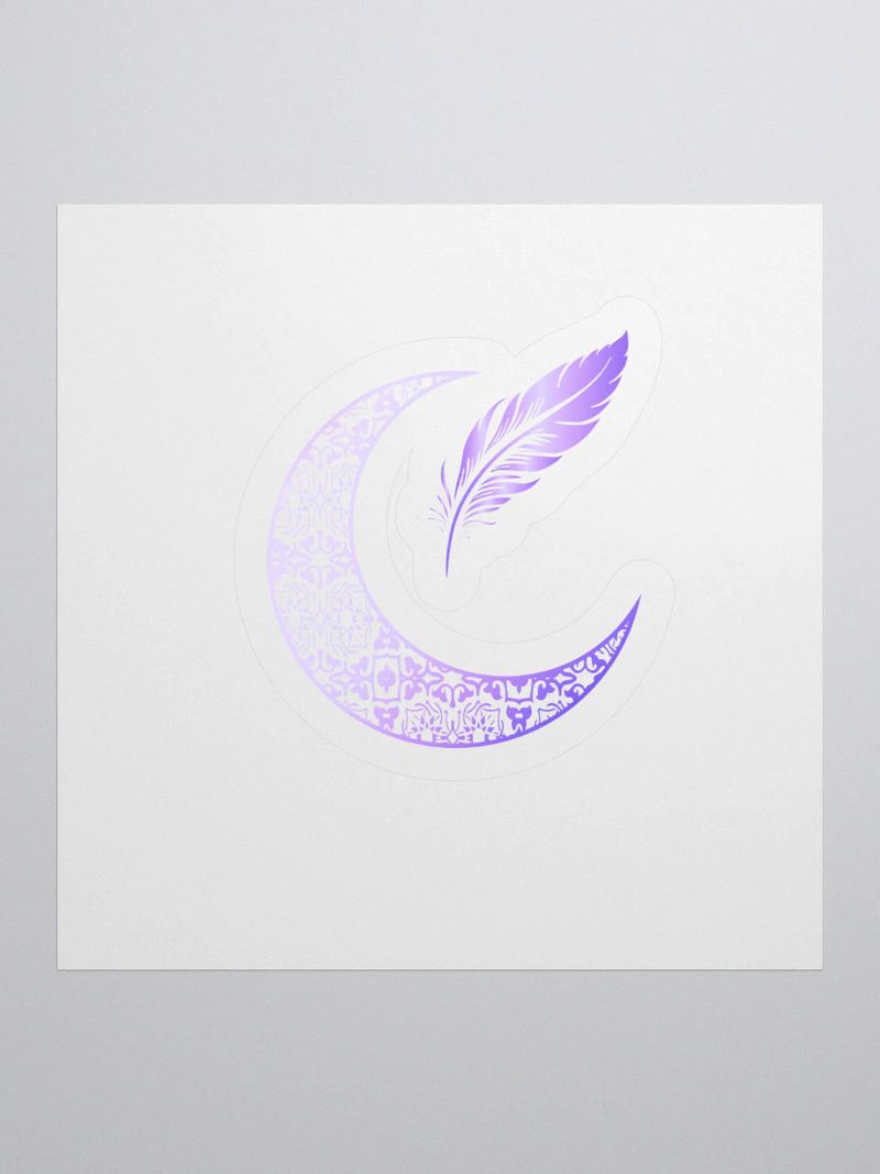 Ravenwood Writing Logo (Purple) Sticker