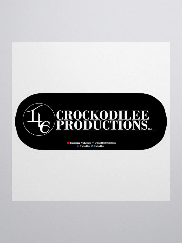 Crockodilee Productions Logo w Socials Sticker product image (2)