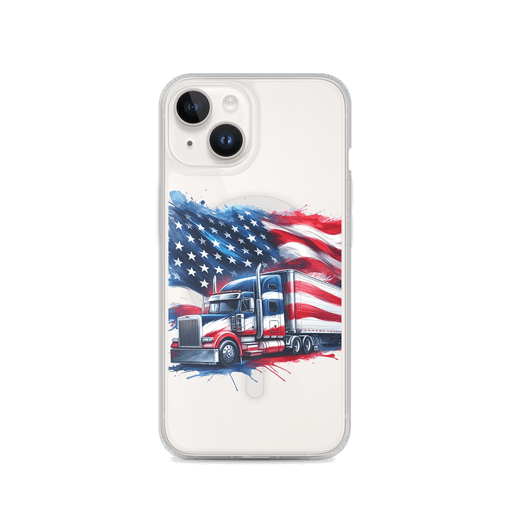 Patriotic Pride iPhone® MagSafe® Clear Case product image (4)