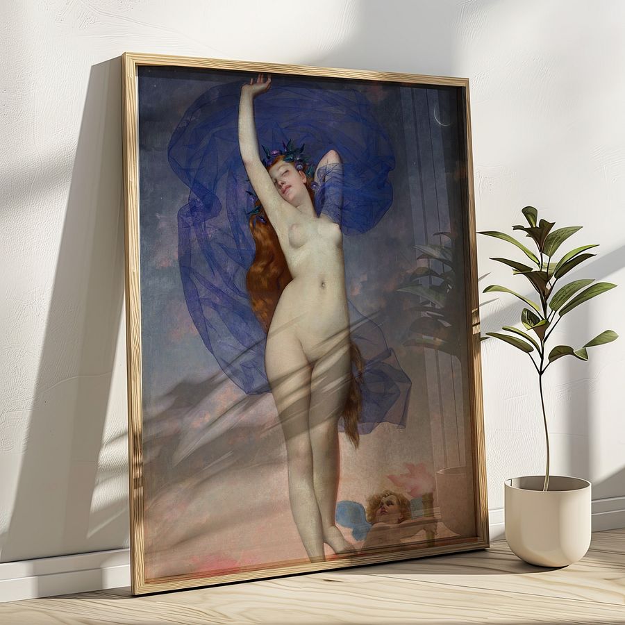 Peach& Blue Gallery Wall Set of 10 Vintage DIGITAL Prints product image (7)