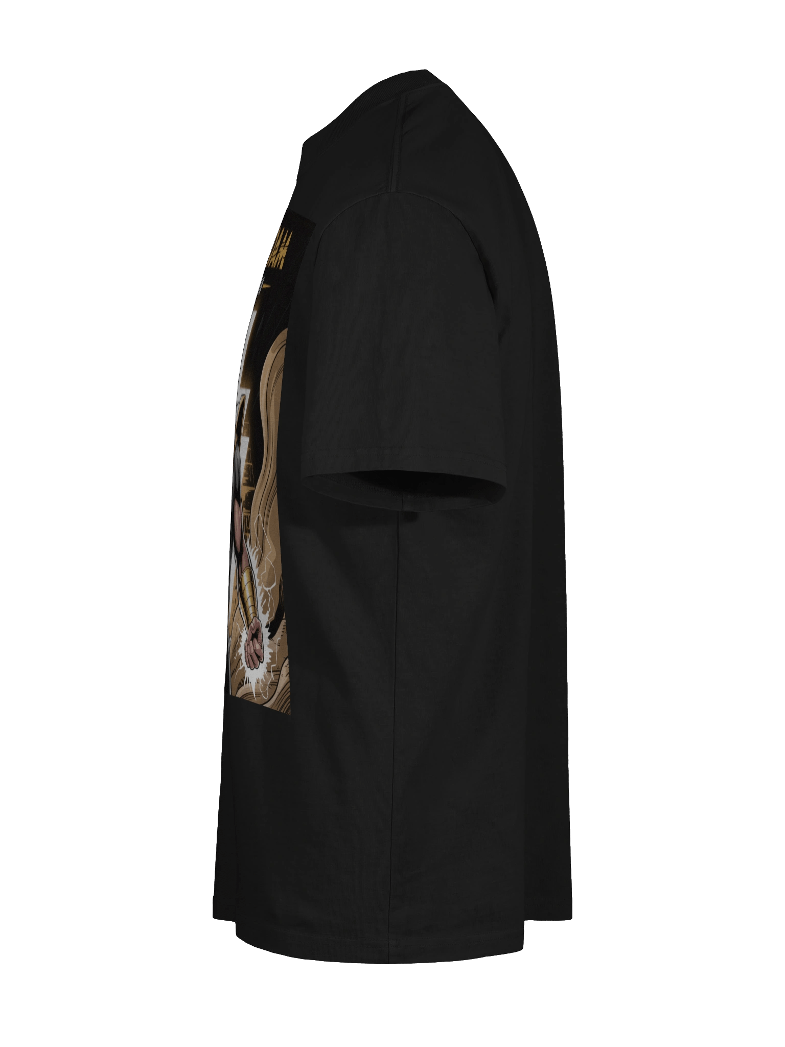 Black Adam Power of Shazam Oversized Faded T-Shirt – Kahndaq Thunder Veil product image (10)