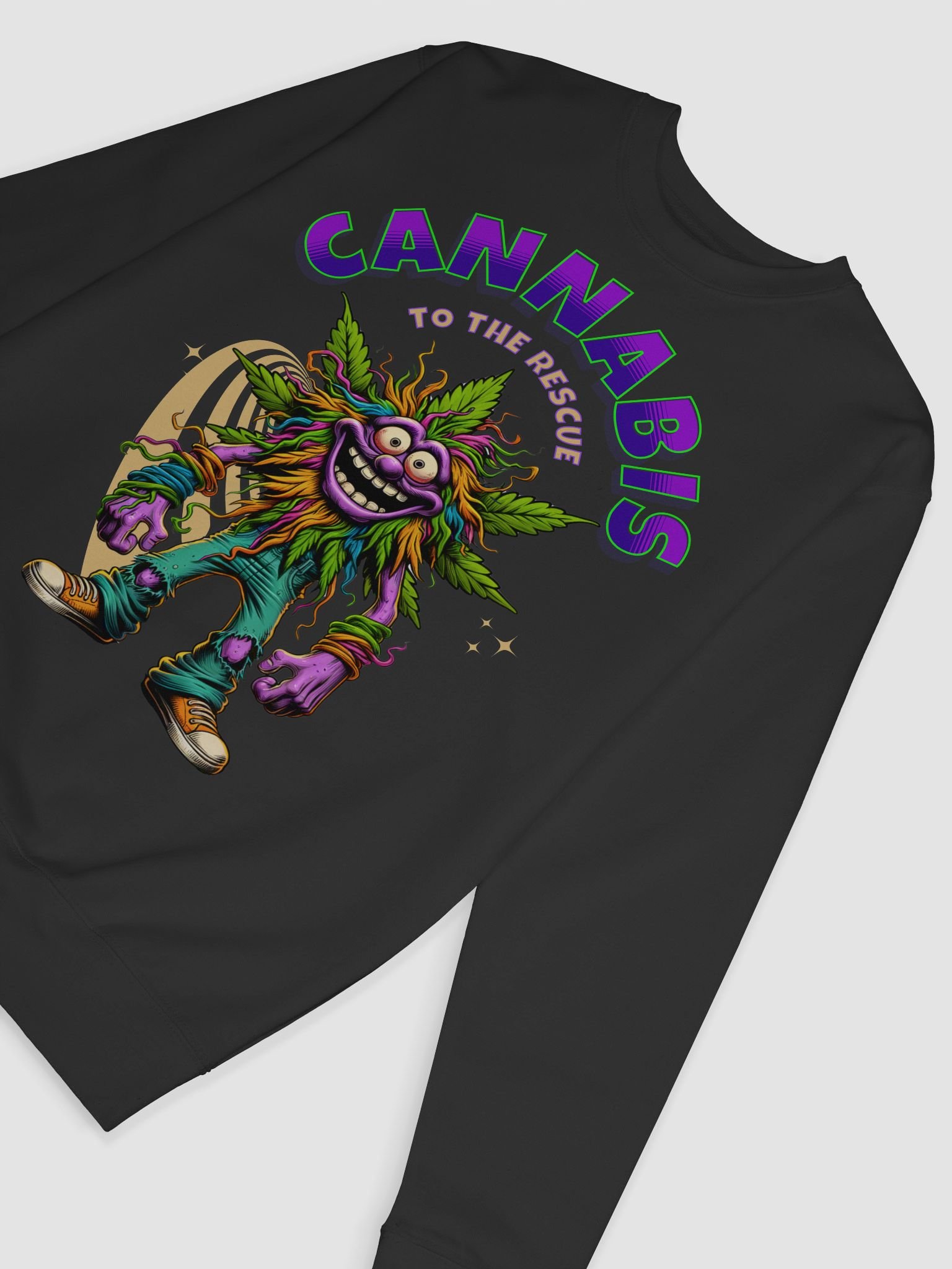 Hairy Bud - Cannabis to the Rescue - Premium Unisex Sweatshirt product image (7)