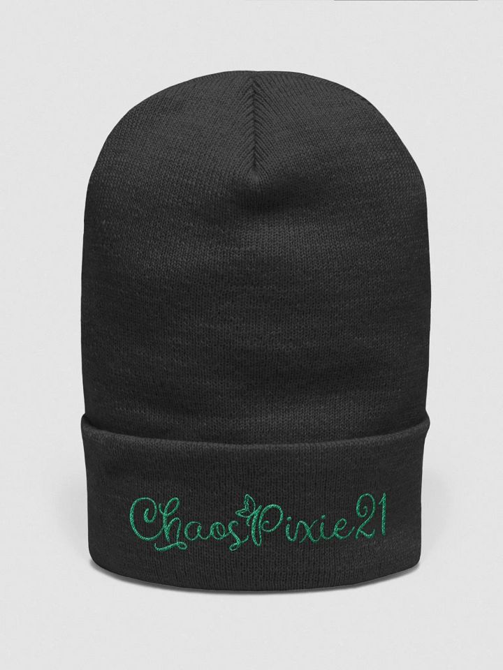 Pixie green wing logo beanie product image (1)
