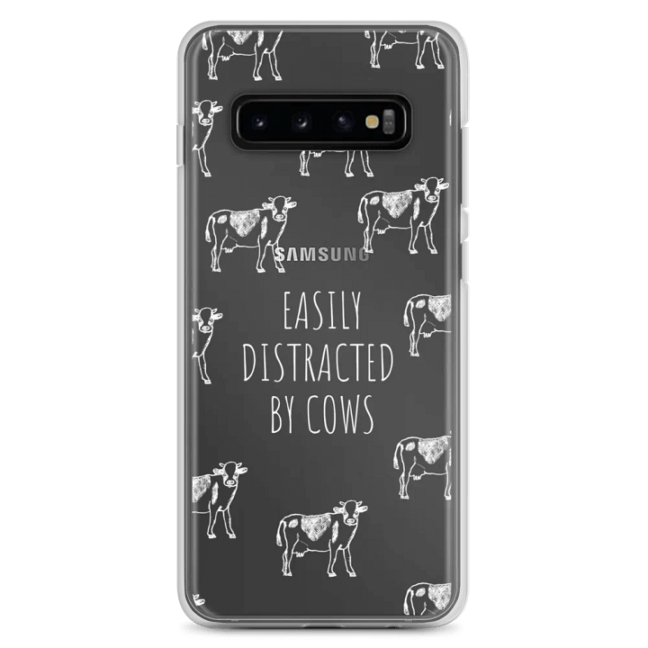 "Easily distracted by cows" clear case for Samsung® product image (7)