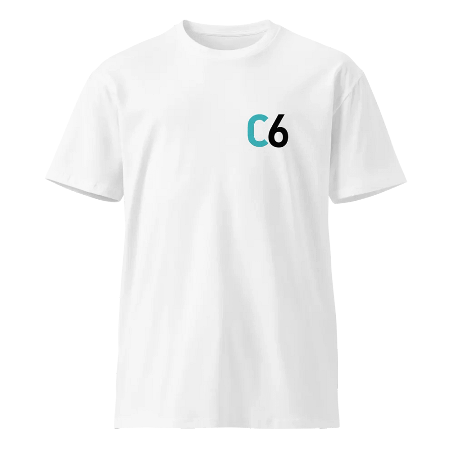 C6 - T-Shirt (Black-Teal Logo) product image (5)
