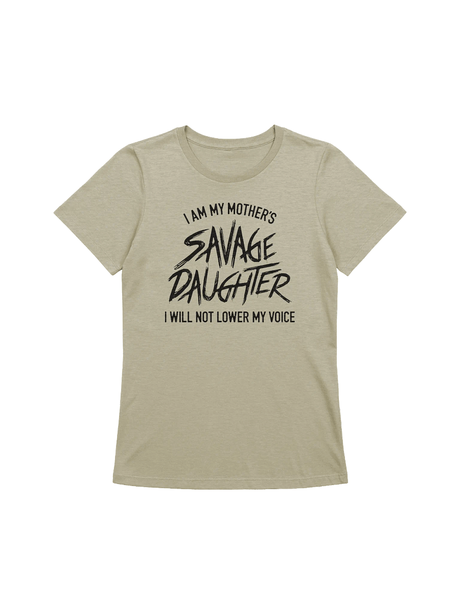 Savage Daughter Women's Supersoft Relaxed-fit T-Shirt (black print) product image (1)