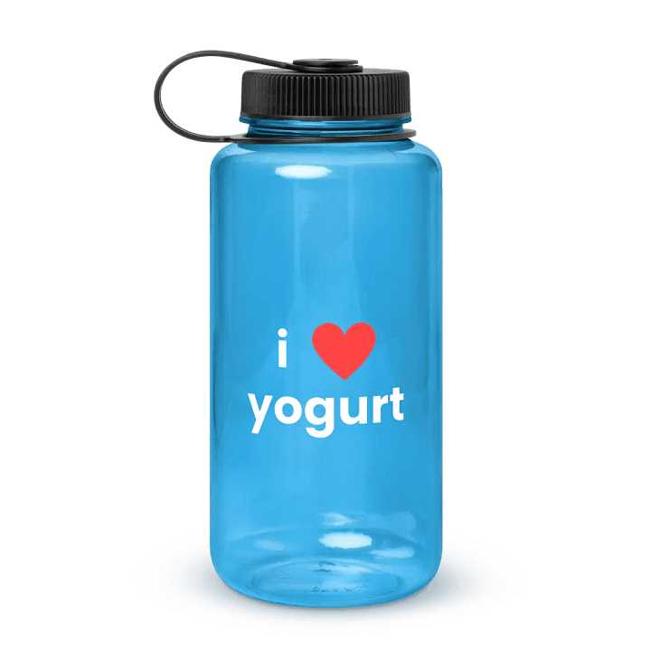 "i ❤ yogurt" plastic water bottle product image (3)