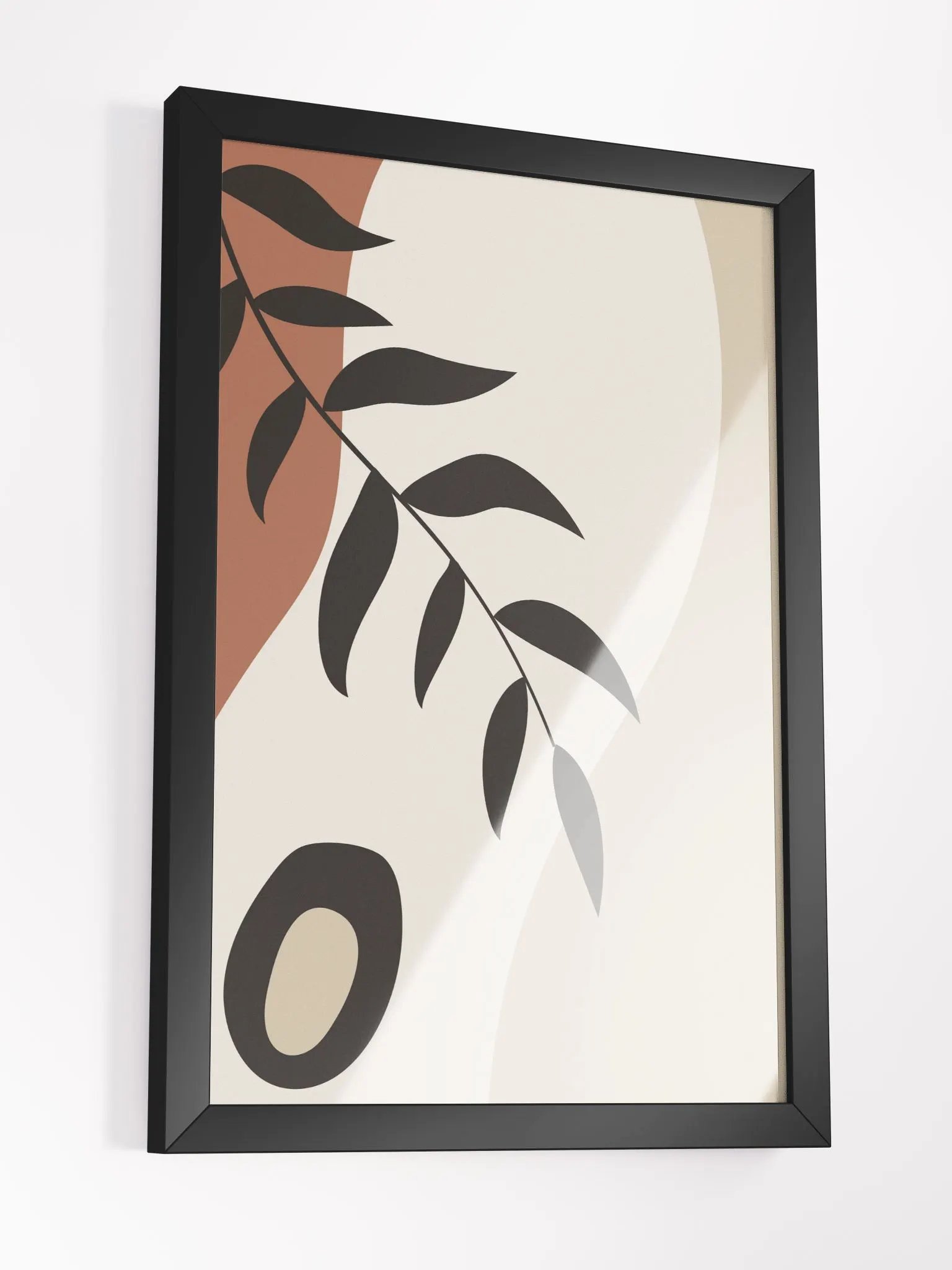 Earthy Leaves Framed Matte Poster product image (18)