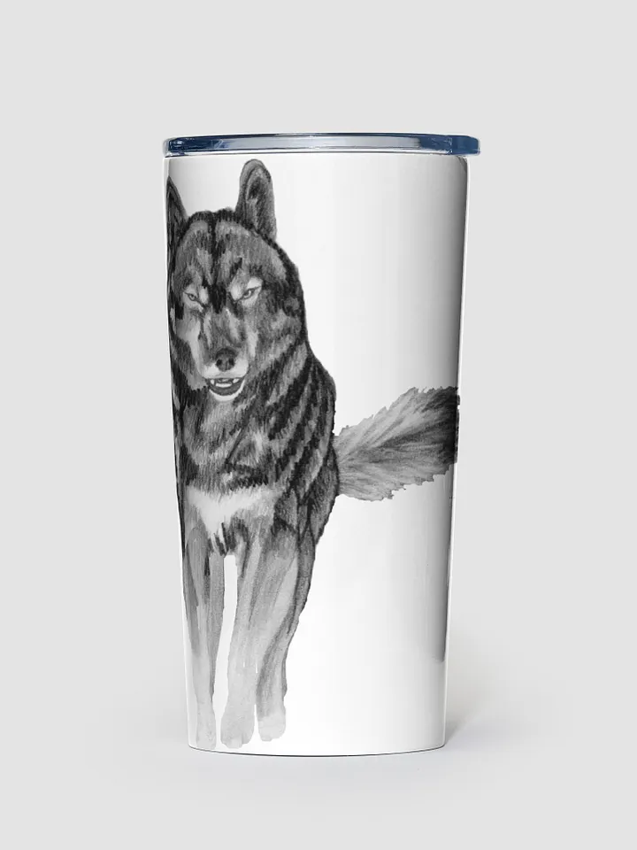 Wolf Drawing Travel Cup product image (1)