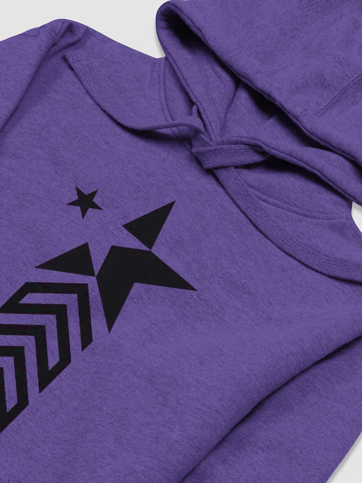 Stacked chevrons with dual star graphic Hoodie product image (2)