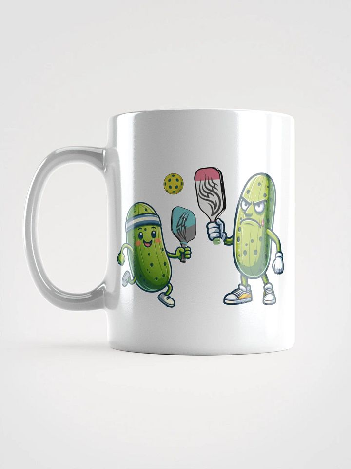 Pickleball Battle White Glossy Mug product image (1)