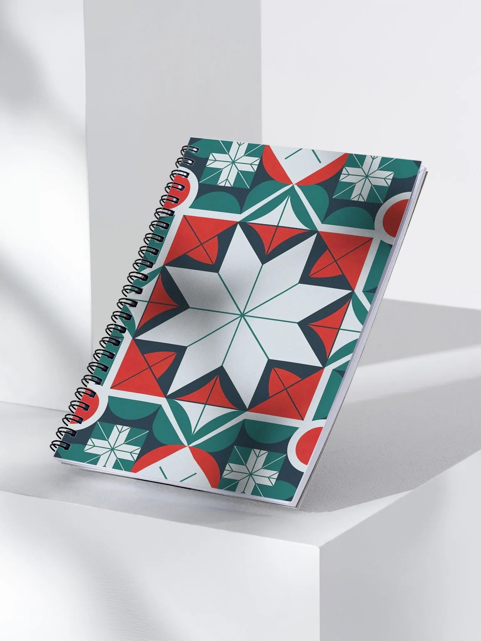 Kaleidoscope patterned Spiral Notebook product image (3)