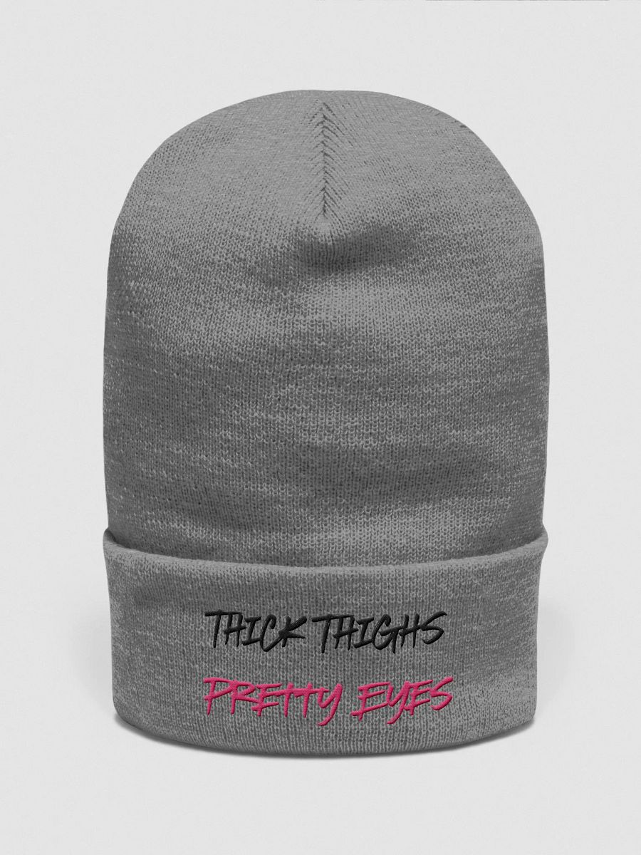 Thick Thighs Pretty Eyes Beanie product image (2)