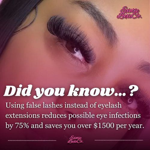 What a great fact fr 💕😩 lash extensions are like $120+ a month boo.
Get this look with ExoticLuxeCo’s LUXURY FALSE LASHES! ☺️...