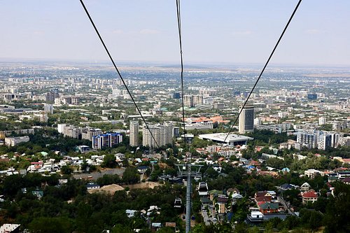 From the top of Kok Tobe, Almaty spreads out like a living map 🏙️. The panoramic views were stunning — and yes, there’s even ...